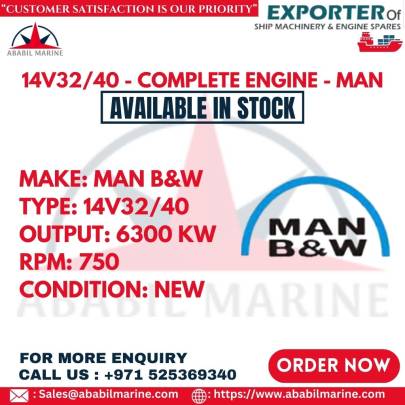 14V32/40 - COMPLETE ENGINE - MAN