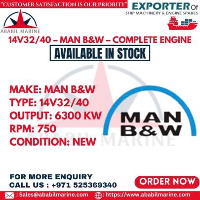 14V32/40 – MAN B&W – COMPLETE ENGINE