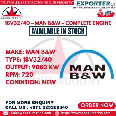 18V32/40 – MAN B&W – COMPLETE ENGINE