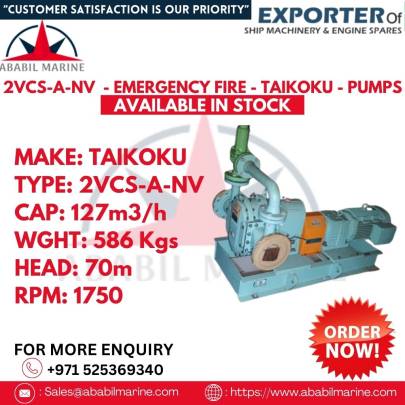 2VCS-A-NV  - EMERGENCY FIRE - TAIKOKU - PUMPS