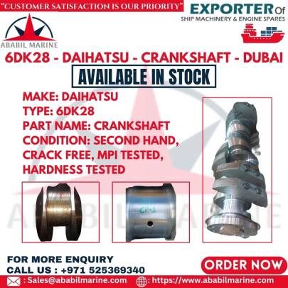 6DK28 - DAIHATSU - CRANKSHAFT - DUBAI