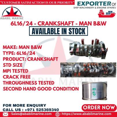 6L16/24 - CRANKSHAFT - MAN B&W 