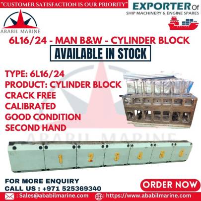 6L16/24 - MAN B&W - CYLINDER BLOCK  