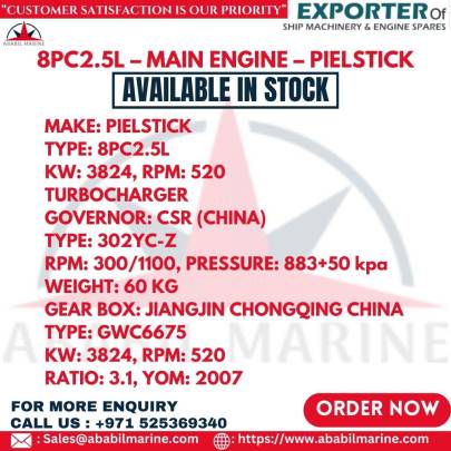 8PC2.5L – MAIN ENGINE – PIELSTICK