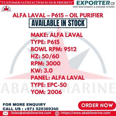 ALFA LAVAL – P615 – OIL PURIFIER