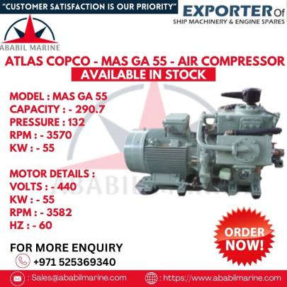 ATLAS COPCO - MAS GA 55  - COMPLTE RECONDITION AIR COMPRESSOR