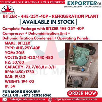 BITZER - 4HE-25Y-40P - REFRIGERATION PLANT