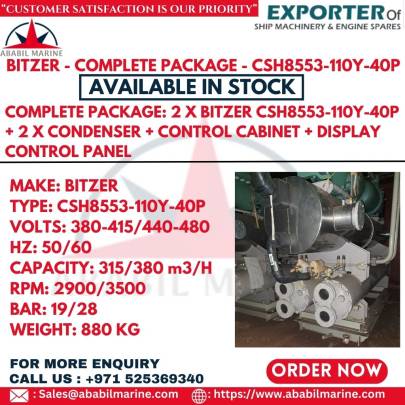 BITZER - COMPLETE PACKAGE - CSH8553-110Y-40P