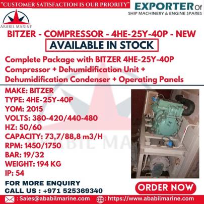 BITZER - COMPRESSOR - 4HE-25Y-40P - NEW 