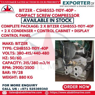 BITZER - CSH8553-110Y-40P - COMPACT SCREW COMPRESSOR