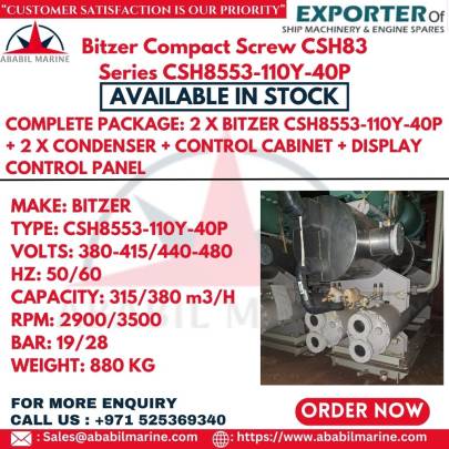 Bitzer Compact Screw CSH83 Series CSH8553-110Y-40P