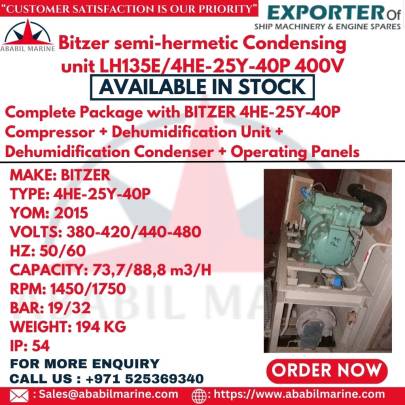 Bitzer semi-hermetic Condensing unit LH135E/4HE-25Y-40P 400V