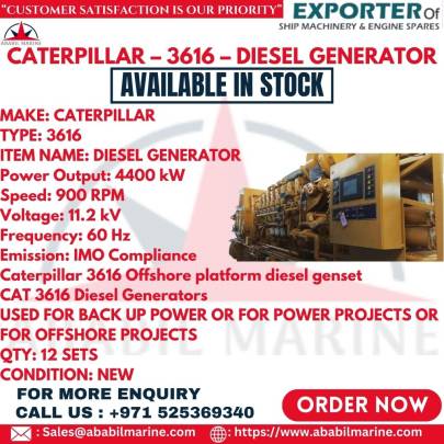 CATERPILLAR – 3616 – DIESEL GENERATOR