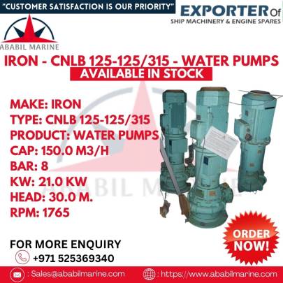 IRON - CNLB 125-125/315 - WATER PUMPS