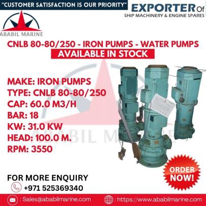 CNLB 80-80/250 - IRON PUMPS - WATER PUMPS