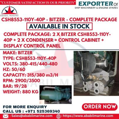 CSH8553-110Y-40P - BITZER - COMPLETE PACKAGE 