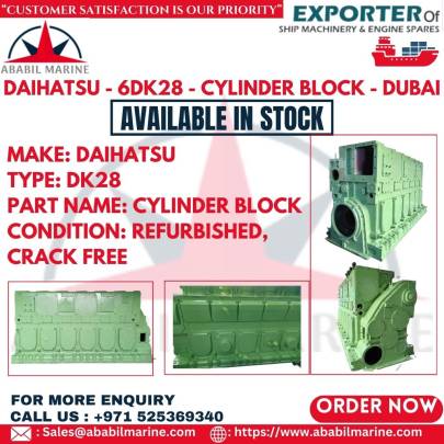 DAIHATSU - 6DK28 - CYLINDER BLOCK - DUBAI