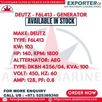 DEUTZ - F6L413 - GENERATOR
