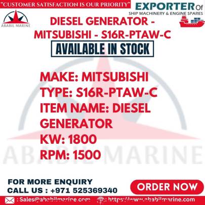 DIESEL GENERATOR - MITSUBISHI - S16R-PTAW-C