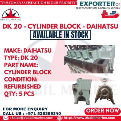 DK 20 - CYLINDER BLOCK - DAIHATSU