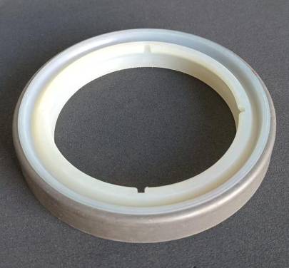 Double lip wiper seal with 55.09mm inner diameter ensures effective sealing  preventing contaminants from entering the cylinder to maintain smooth ope