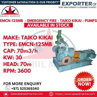 EMCN-125MB - EMERGENCY FIRE - TAIKO KIKAI - PUMPS