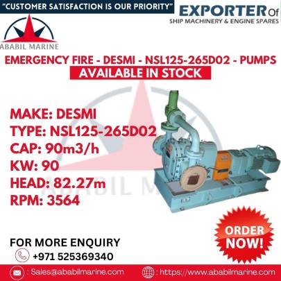 NSL125-265D02 - EMERGENCY FIRE - DESMI - PUMPS