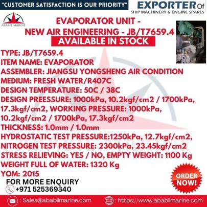 EVAPORATOR UNIT - NEW AIR ENGINEERING - JB/T7659.4