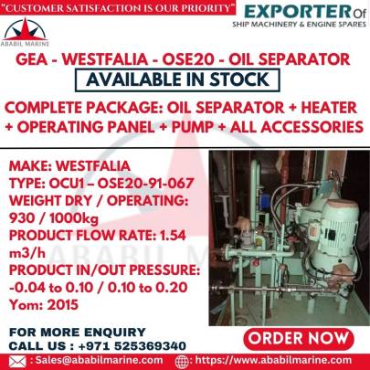 GEA - WESTFALIA - OSE20 - OIL SEPARATOR 