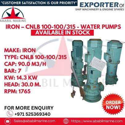 IRON – CNLB 100-100/315 - WATER PUMPS 