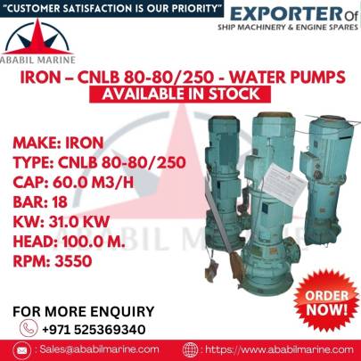 IRON – CNLB 80-80/250 - WATER PUMPS