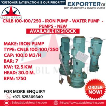IRON PUMP - CNLB 100-100/250 - WATER PUMP - PUMPS - NEW