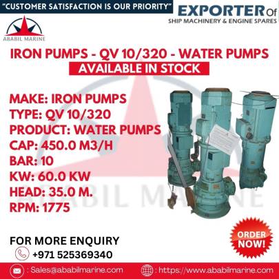 IRON PUMPS - QV 10/320 - WATER PUMPS