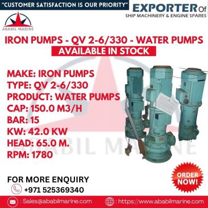 IRON PUMPS - QV 2-6/330 - WATER PUMPS