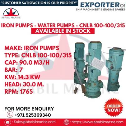 IRON PUMPS - WATER PUMPS - CNLB 100-100/315