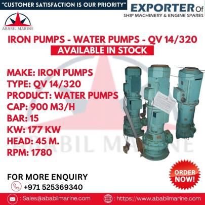 IRON PUMPS - WATER PUMPS - QV 14/320