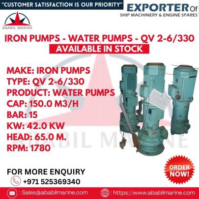 IRON PUMPS - WATER PUMPS - QV 2-6/330