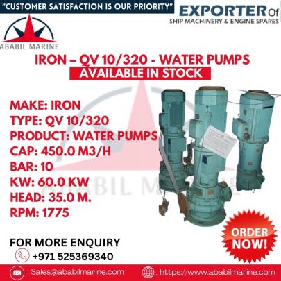 IRON – QV 10/320 - WATER PUMPS 