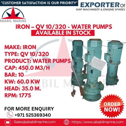  IRON – QV 10/320 - WATER PUMPS