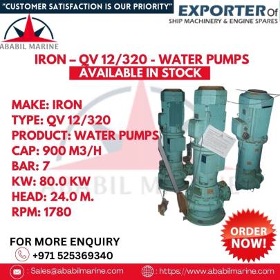 IRON – QV 12/320 - WATER PUMPS 