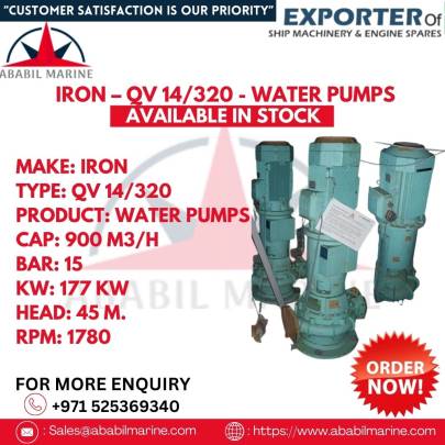 IRON – QV 14/320 - WATER PUMPS 
