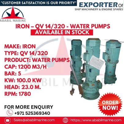 IRON – QV 14/320 - WATER PUMPS 