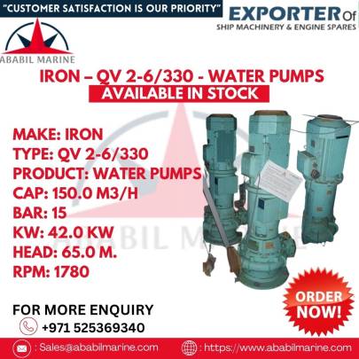 IRON – QV 2-6/330 - WATER PUMPS 