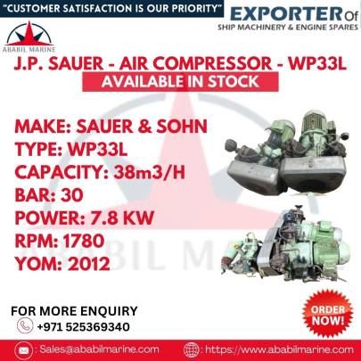 J.P. SAUER - AIR COMPRESSOR - WP33L