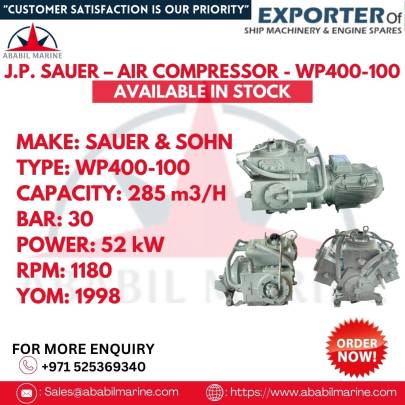 J.P. SAUER - AIR COMPRESSOR - WP400-100