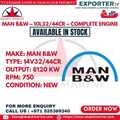 MAN B&W – 10L32/44CR – COMPLETE ENGINE