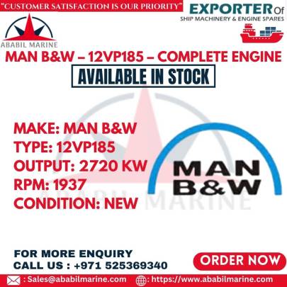 MAN B&W – 12VP185 – COMPLETE ENGINE