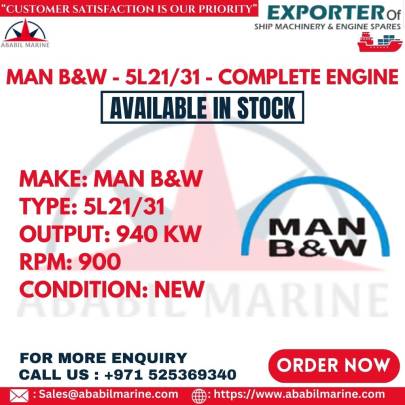 MAN B&W - 5L21/31 - COMPLETE ENGINE