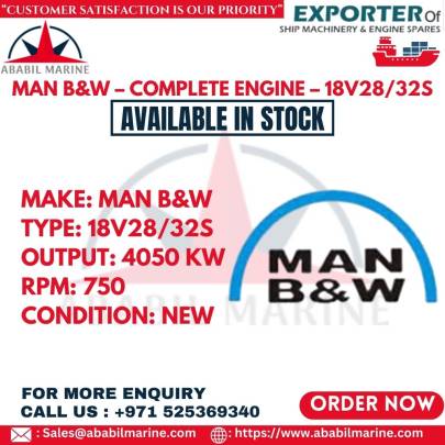 MAN B&W – COMPLETE ENGINE – 18V28/32S