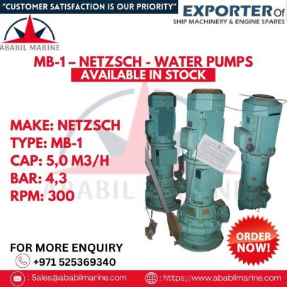 MB-1 – NETZSCH - WATER PUMPS